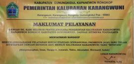 Maklumat Pelayanan Kalurahan Karangwuni